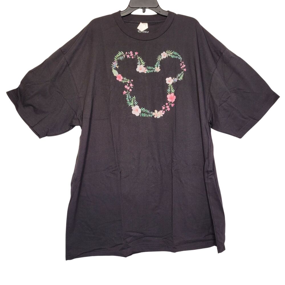 Unisex Mickey & Friends Floral Graphic Print T-Shirt Size 3X-Large